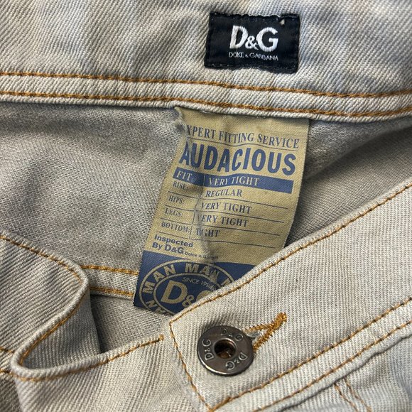 Rare D&G Denim Distressed Audacious Jeans sz42 - Picture 9 of 16